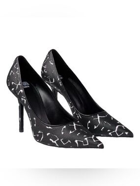 🛍️ Jimmy Choo Authentic Black and White Graphic Limited Edition New & Heels